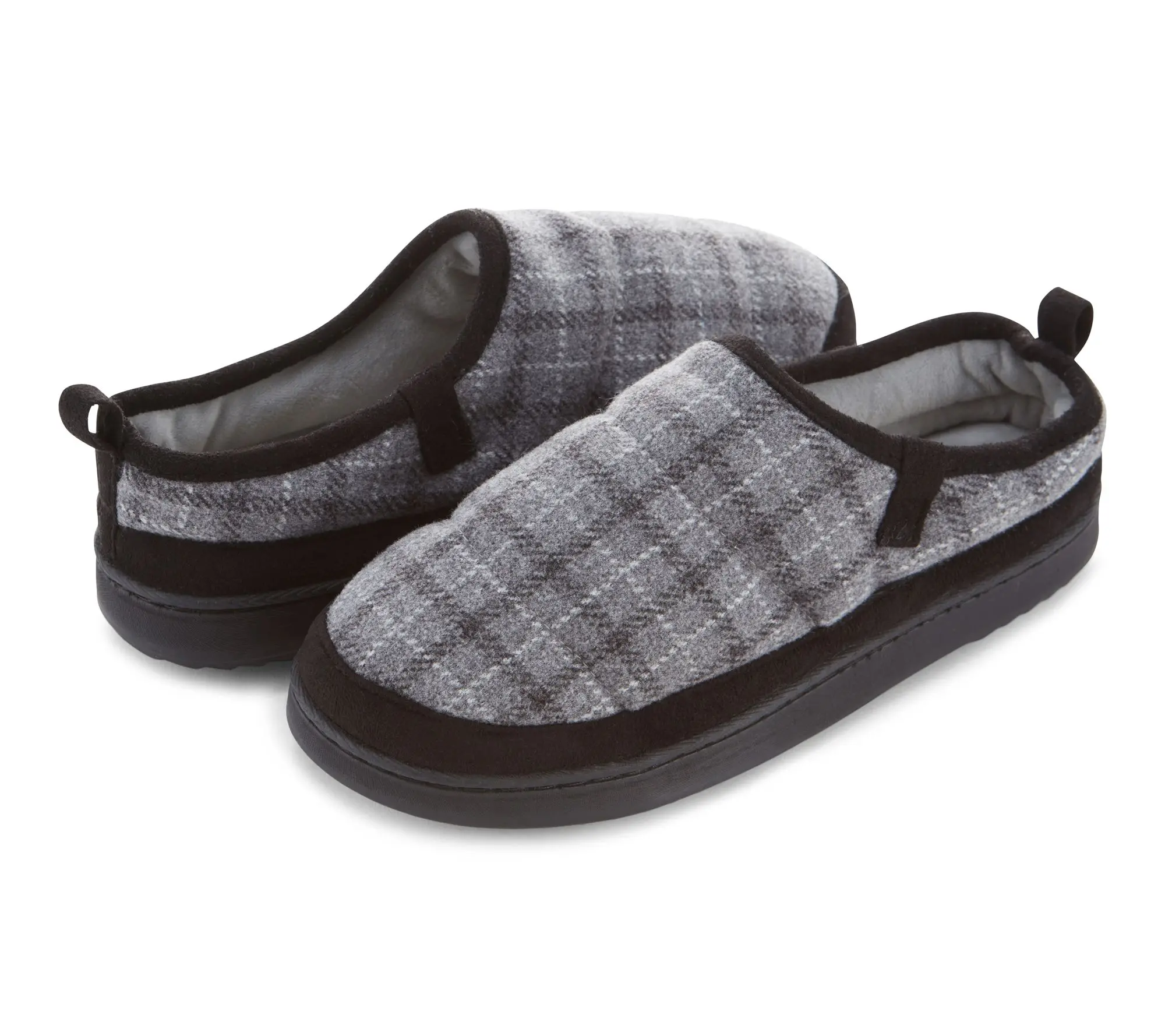 Floopi Women's Detailed Plaid Clog Slipper