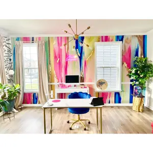 Custom  "El Dorado" Oversized Wallpaper Wall Mural “Panel #5” peel & stick from a prior 7’ x 7’ order