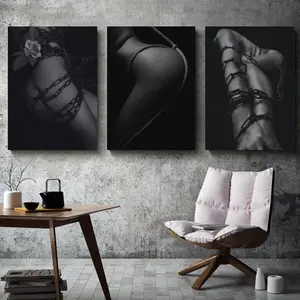 and Woman Body Line Art Poster, Sexy Woman Body Line Art Poster, Wall Art Print for Home Living Room Bedroom Decor, Photo