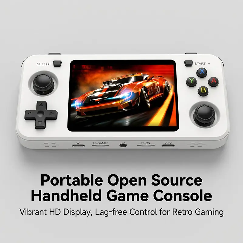128G R36H Open Source Retro Handheld Game Console, 3.5" IPS HD Screen, Preloaded 20000+ Retro Games, Portable Pocket Video Game Player For PS1/GBA/SNES, Perfect Gift For Gamers & Kids