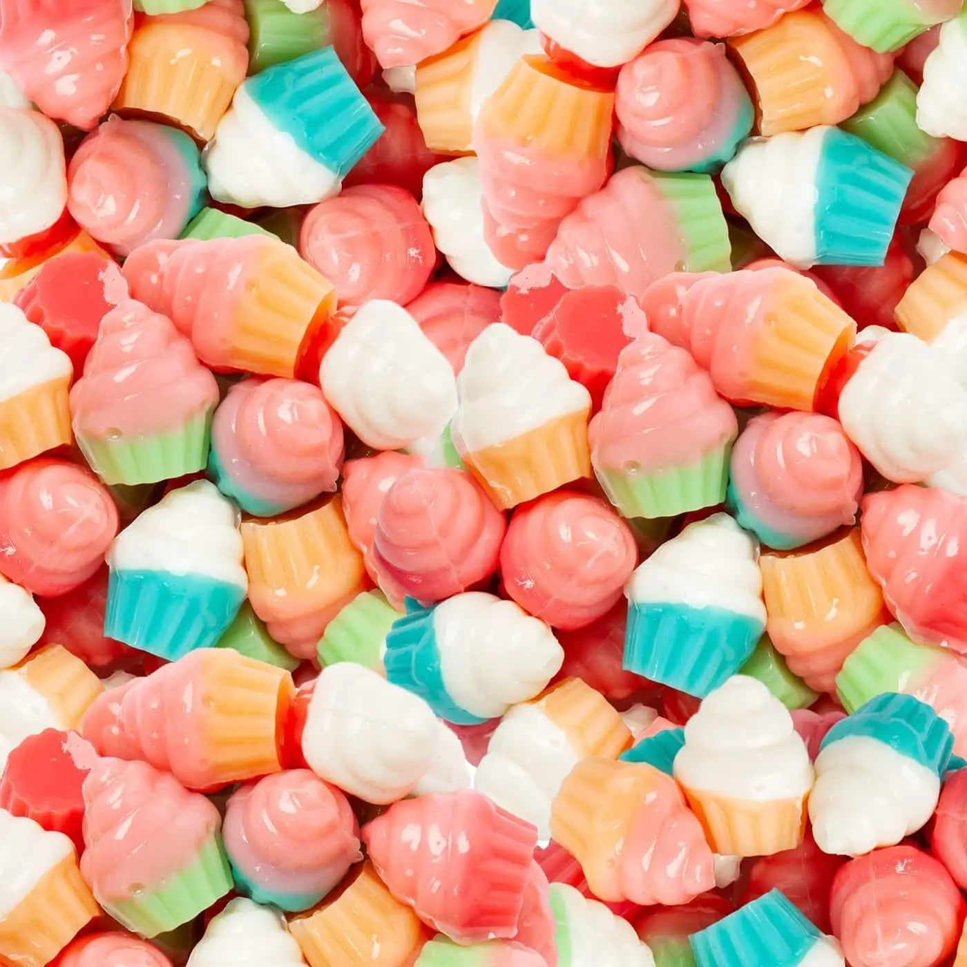 Nassau Candy Clever Cupcakes Gummy Candies - 2.2 Lb Bulk, Sweet Flavor, Ideal Snacks for Adults, Perfect for Parties