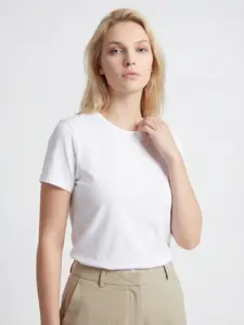 2-Pack Soft Cotton Quick Dry T-Shirts for Women | Casual Basic Tee Value Set Streetwear