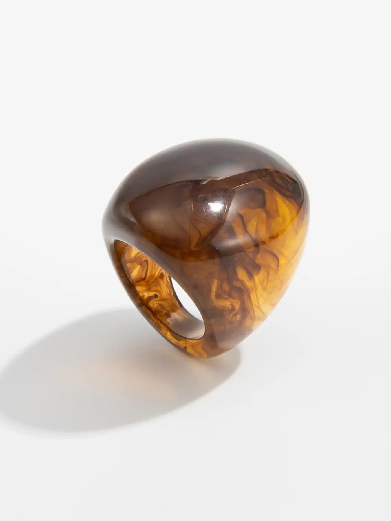 Exaggerated Fashion Geometric Oval Resin Ring, Geometric Design Ring, Bohemian Vintage Style Chunky Ring for Women, Daily Wear, Holiday Gift, Party Decoration, Casual Trendy Jewelry, Chunky Band Rings, Fashionable Jewelry, Boho Style Rings