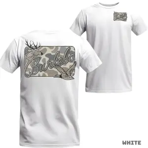 Burlebo Style Deer & Duck Graphic T-Shirt |   Hunting Outdoor Tee 2026 |   Camo Inspired Country Lifestyle Shirt |   Gift for Hunters, Outdoorsmen, Fishing & Ranch Life Lovers |   Unisex Casual Streetwear Sand Tee Graphic tee