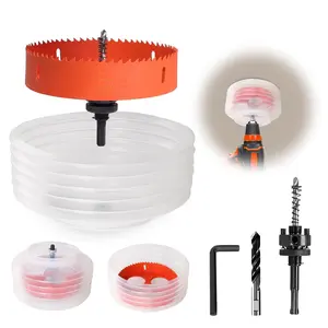 6 Inch Hole  for Recessed Lights Can Lights, Hole  with Dust Bowl, Hole  Dust Catcher with Bi-Metal  Drywall Hole