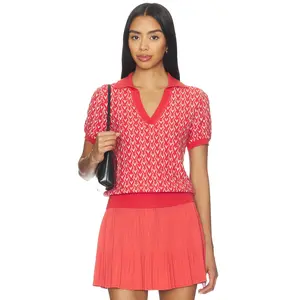 Varley Ezrella Knit Top in Baked Apple