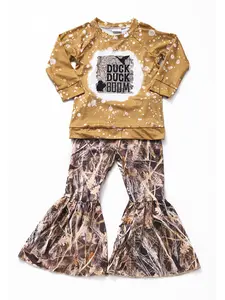 Brown Camo Duck Print Girls set