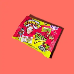 Warheads Sour Taffy Bars 12 Mini Bars - Mystery Mix Snack Candy Sweet taffy  candy