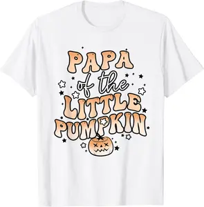 Mens Papa of the Little Pumpkin Halloween Cute Family Matching T-Shirt - Tylerjame Shop 76B0BFXMLCBB