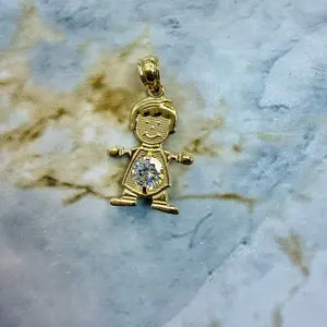 14K Gold Niño Pendent Jewelry  (All Colors Available, Add Color Stone On Notes)                    ***NO RETURNS***