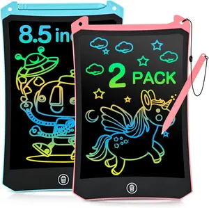 LCD Writing Tablet, 2 Pack Toddler Kids Toys, 8.5 Inch Coloring Books Drawing Pad, Travel Essentials Valentines Day Gifts for Kids, Toys Birthday Gifts for Girls Boys Age 3-8