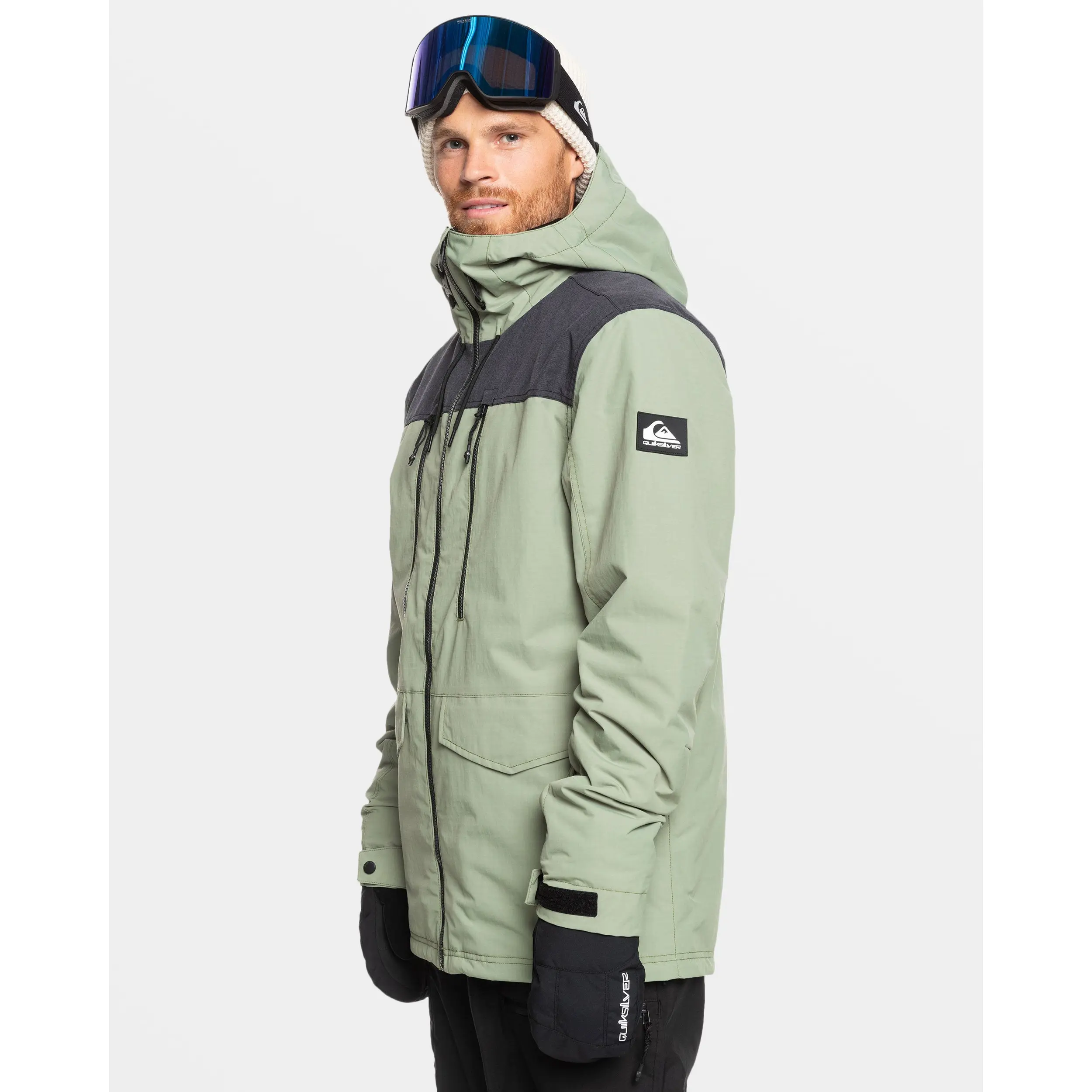 Quiksilver | Fairbanks Snow Jacket | Men's Stretch Fit Water-Repellent | Everyday Wear & Casual Streetwear Classic Coats