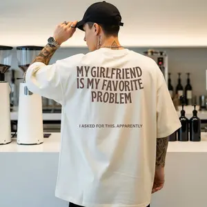 My Girlfriend Is My Favorite Problem Shirt, I Love My Girlfriend Funny Boyfriend Gift Girlfriend Shirts Valentine Shirt Gift, Unisex T-shirt, Menswear Clothing, Clothing for men, Gift for Boyfriend, Gift for Dad