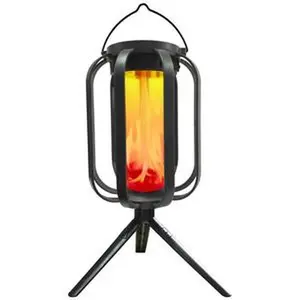 Solar lantern outdoor light with base, upgraded flickering flame solar lantern outdoor waterprooflight, solar lantern for patio garden room decoration,flame garden lantern for outdoor patio walkwaydecoration, holiday decorations