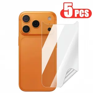 5pcs Back Hydrogel Film for iPhone 17 Pro Max/17pro/17 Air, Full HD Rear Film, Scratch-Resistant Half Cover, iPhone 17 Series Protection