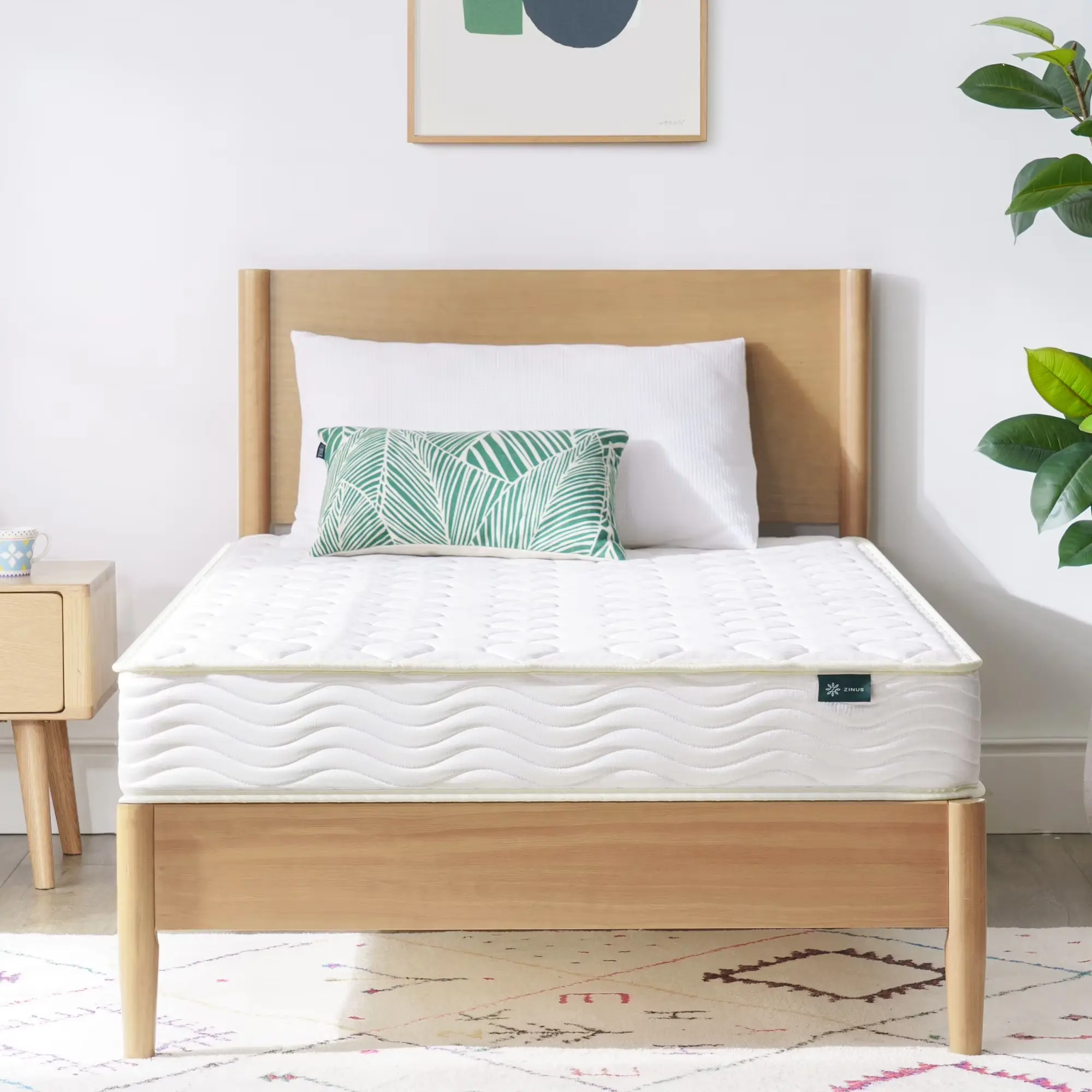 [New 2026] Zinus 6 Inch Twin Innerspring Mattress Firm Tight Top Bed Mattress in a Box Compact 6 Low Profile for Bunk Bed Kids Guest Room