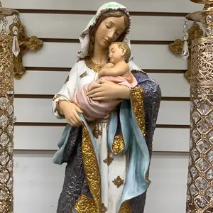 Beautiful Madonna holding baby Jesus- 23” H