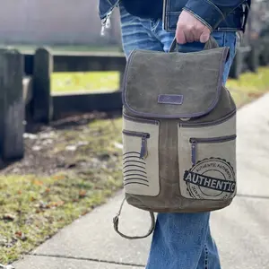 Durable And Handmade Waxed Canvas Authentic Explorer Backpack