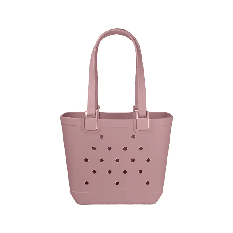Beach Bag, Waterproof Beach Tote, Rubber Tote Bag, Washable and Durable Open Handbag for Boat Pool Sports