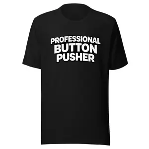 Menswear Professional Button Pusher, Casual Sheer Cotton Fabric Men's T-Shirt Top