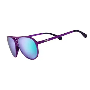 It's Octopuses, Not Octopi - goodr Dark Purple Mach G Aviator Polarized Sunglasses