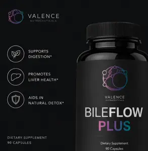 TUDCA Bile Salts Liver & Digestive Support – BileFlow Plus with Ox Bile Artichoke Pancreatin Enzyme Blend for Bloating Fat Absorption Detox 90 Capsules
