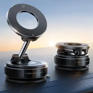 Vacuum Magnetic Phone Holder for Car, Strongest Suction Cup Phone Mount, 360° Adjustable Magsafe Car Mount, Foldable Car Phone Holder for iPhone 17 Pro Max 16 15 14 13 12 Plus/Android