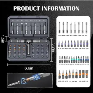 42-in-1 Magnetic Ratchet Screwdriver Set for DIY Home Repair