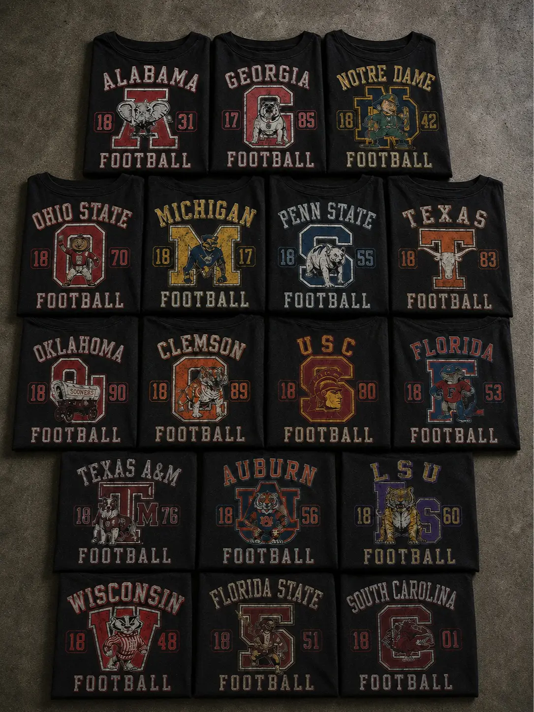 Vintage College Football Mascot T-Shirt, Retro University Game Day Tee, Distressed Campus Spirit Shirt, Alumni Fan Apparel, Classic Graphic Sports Tee, Unisex College Pride Gift