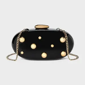 Organic Minaudiere Clutch - A New Day Black/Gold