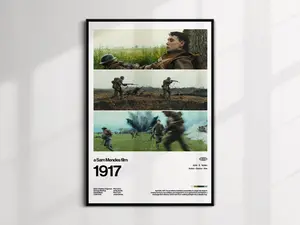 1917 Movie Poster | Modern Wall Art, History War Film, High-Quality Wall Decor, Movie Print -Poster Unframed