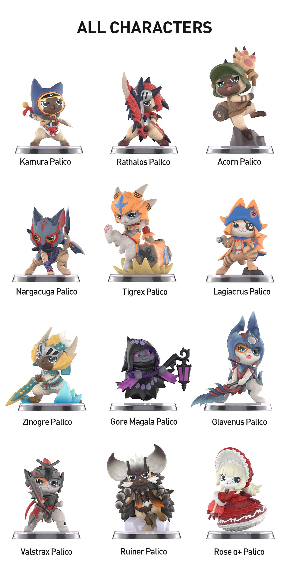 POP MART Monster Hunter Palico Series Figures Blind Box