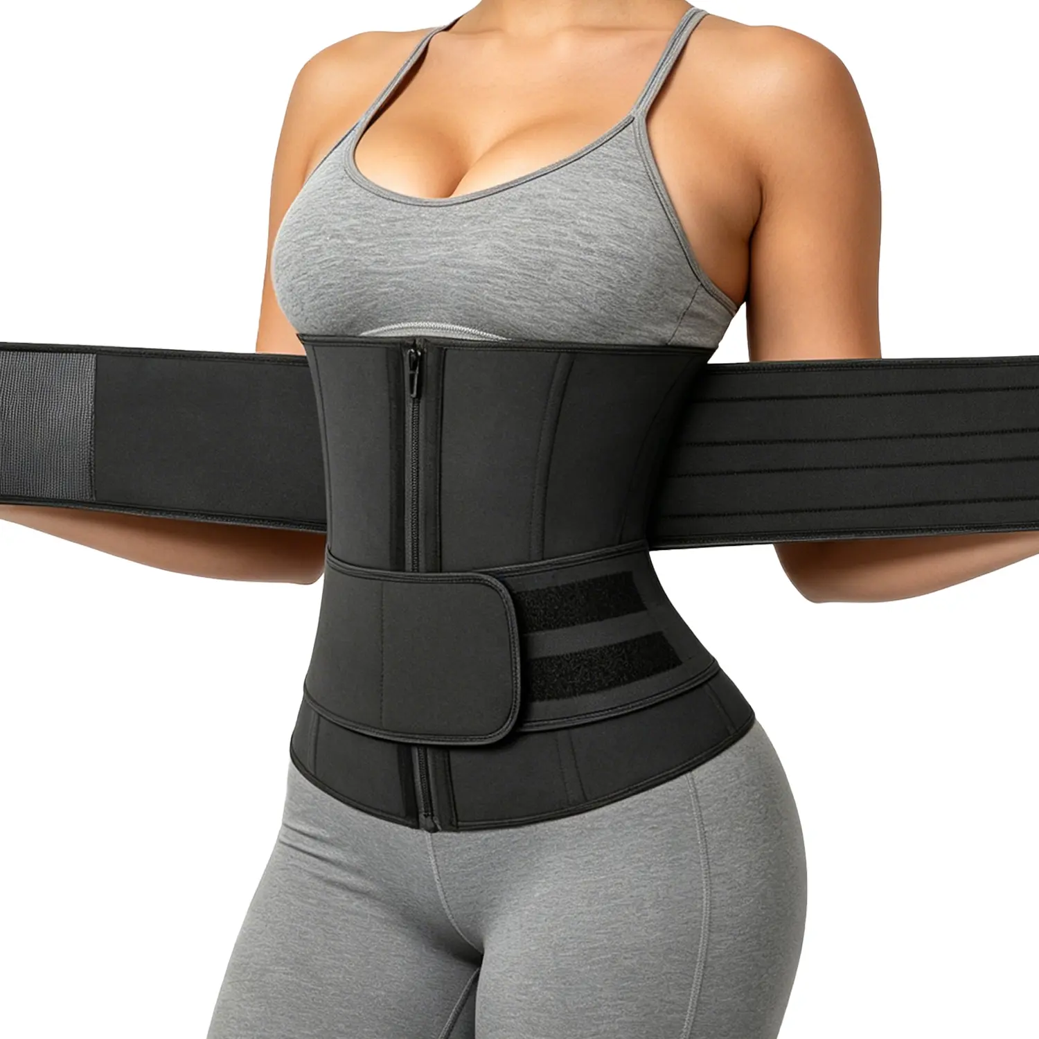 Women's Sports Waist Trainer Corset Belt, Tummy Control Sauna Sweat Workout Body Shaper Girdles, Sauna Sweat Sports Belt for Men & Women,  Matt Waist Trainers, Abdominal Binder Shapewear Belt