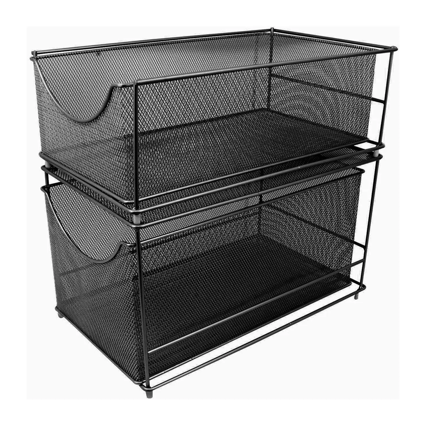 Sorbus Mesh Storage Organizer with Pull Out Drawers