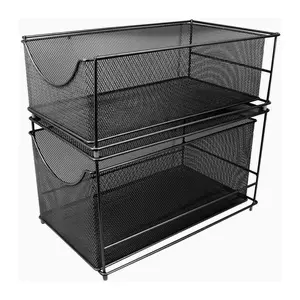 Sorbus Mesh Storage Organizer with Pull Out Drawers