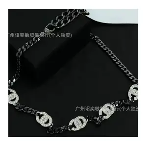 High Quality Real Shot Bimetal Necklace Women'S Fashion Personality Versatile Collarbone Chain NONE