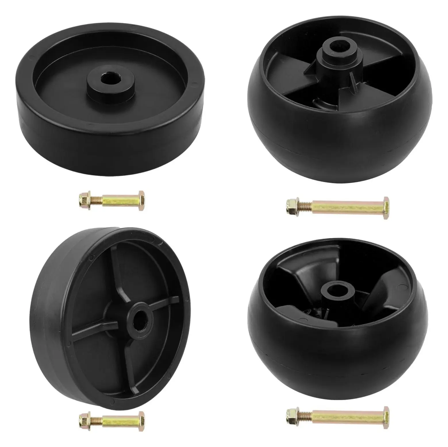 4 Pack Deck Wheels 734-0973 734-04155 Compatible with Cub Cadet XT1-LT46, MTD, Craftsman T240 42" 44" 46" 50" Deck Lawn Mower Replace 112-0677 112-0337Gift