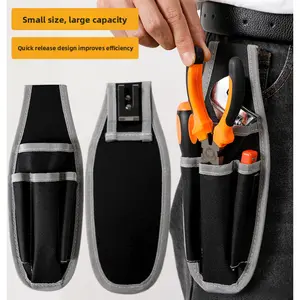 1PC tool kit, storage waist bag, Oxford cloth thickened wear-resistant multi-functional bag, electrician, repairman, auto mechanic storage hanging bag, Tool Bag Organizer