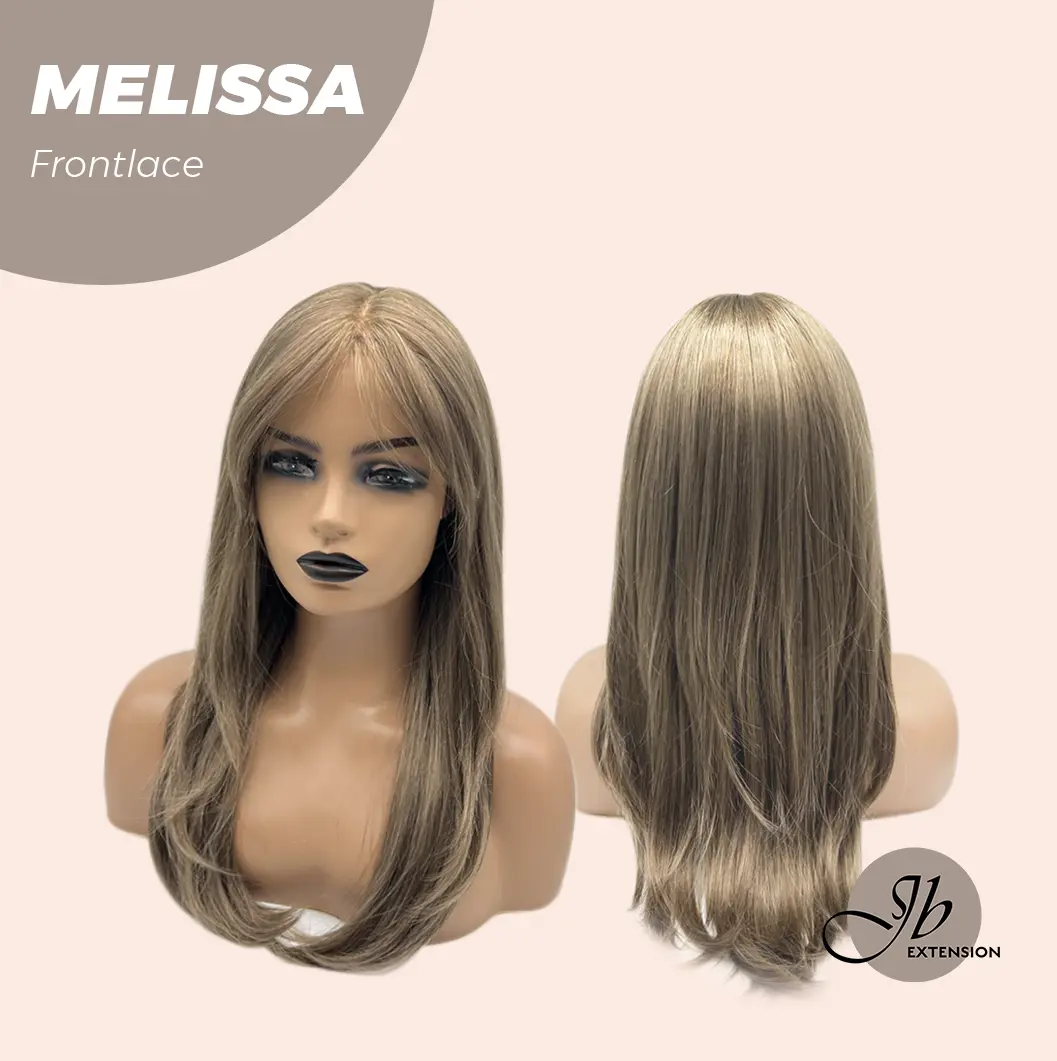 JBEXTENSION 21 Inches Light Brown Women Pre-Cut Frontlace Glueless Wig MELISSA
