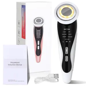 Facial Massage Beauty Device, 7-In-1 Temperature Sensing Lifting & Firming, Wrinkle Removal Firming, Rechargeable Battery 400mah, Facial Skin Care Introduction Tool, Multifunctional Beauty Machine