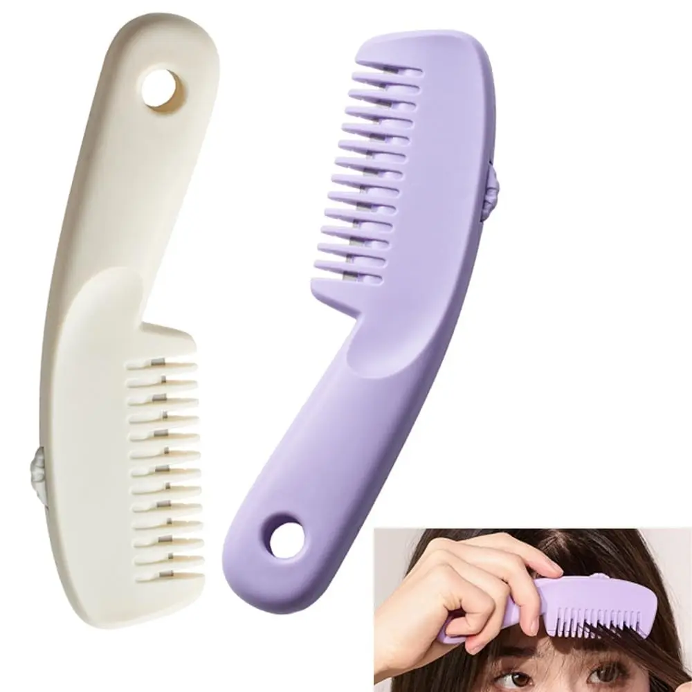 Hair Razor Comb 3 in 1 Adjustable Hair Cutting Comb for Bangs Thinning, Versatile Bangs Trimming Tool with Combs Grooming Comb for Perfect Hairstyles Adjustable Length Comb