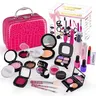 Kids Vanity Pretend Play Toy Set for 8-13 Years, 21 Pieces Kids Stuff for Girls, TikTok Viral Mess-Free Counter Tidy, 21/13 Realistic Toy Accessories (13pcs Pretend Makeup Tools, 15pcs Black Extras), Creativity-Boosting Gift for 4+