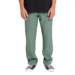 BILLABONG Men's Ozzy Hybrid Pants, Stretch Pants 4-Way Stretch Fabric Drawstring Waist Multiple Pockets Straight Leg Outdoor Casual Pants
