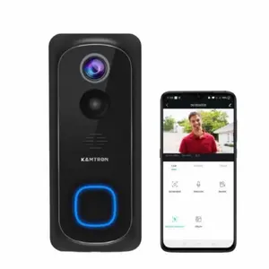 Kamtron smart video doorbell 1080 full-HD camera (Model: Bell J1) Black