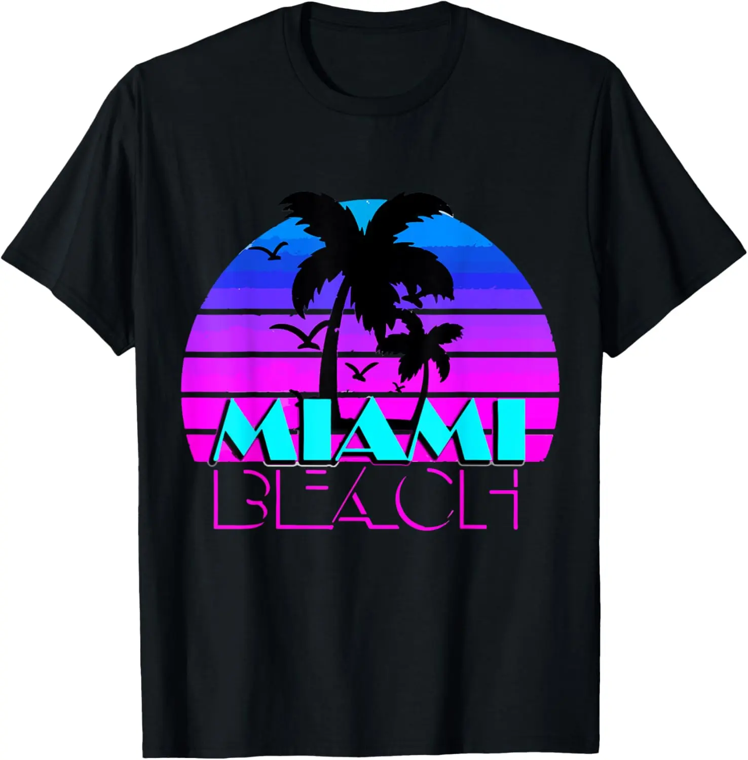 100%cotton Vintage Miami Beach Novelty Tee shirts, I Love Miami, Miami T-Shirt