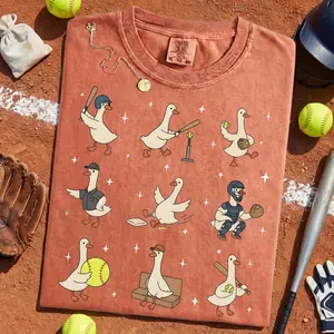 Silly Goose Softball Shirt - Funny Softball Player Gift, Comfort Colors Gameday Sweatshirt, Softball Senior Team Shirt