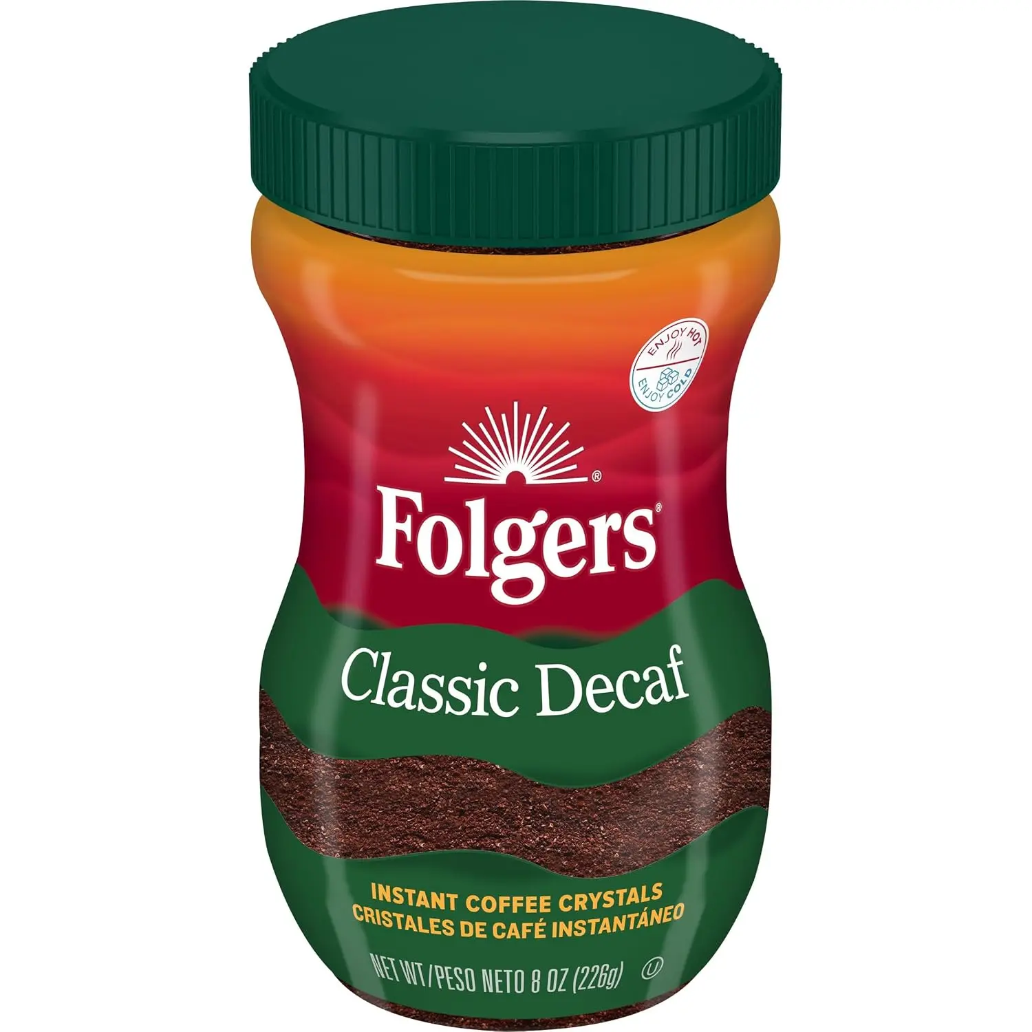 Folgers Classic Decaf Instant Coffee, 8 Oz. Jar Folgers Classic Decaf Instant Coffee, 8 Oz. Jar