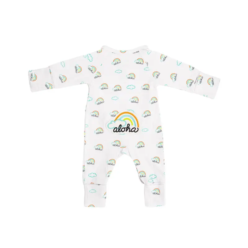 Pot O' Aloha Bamboo Newborn Coverall - Perfect Baby Gift Set for Hawaiian-born Parents