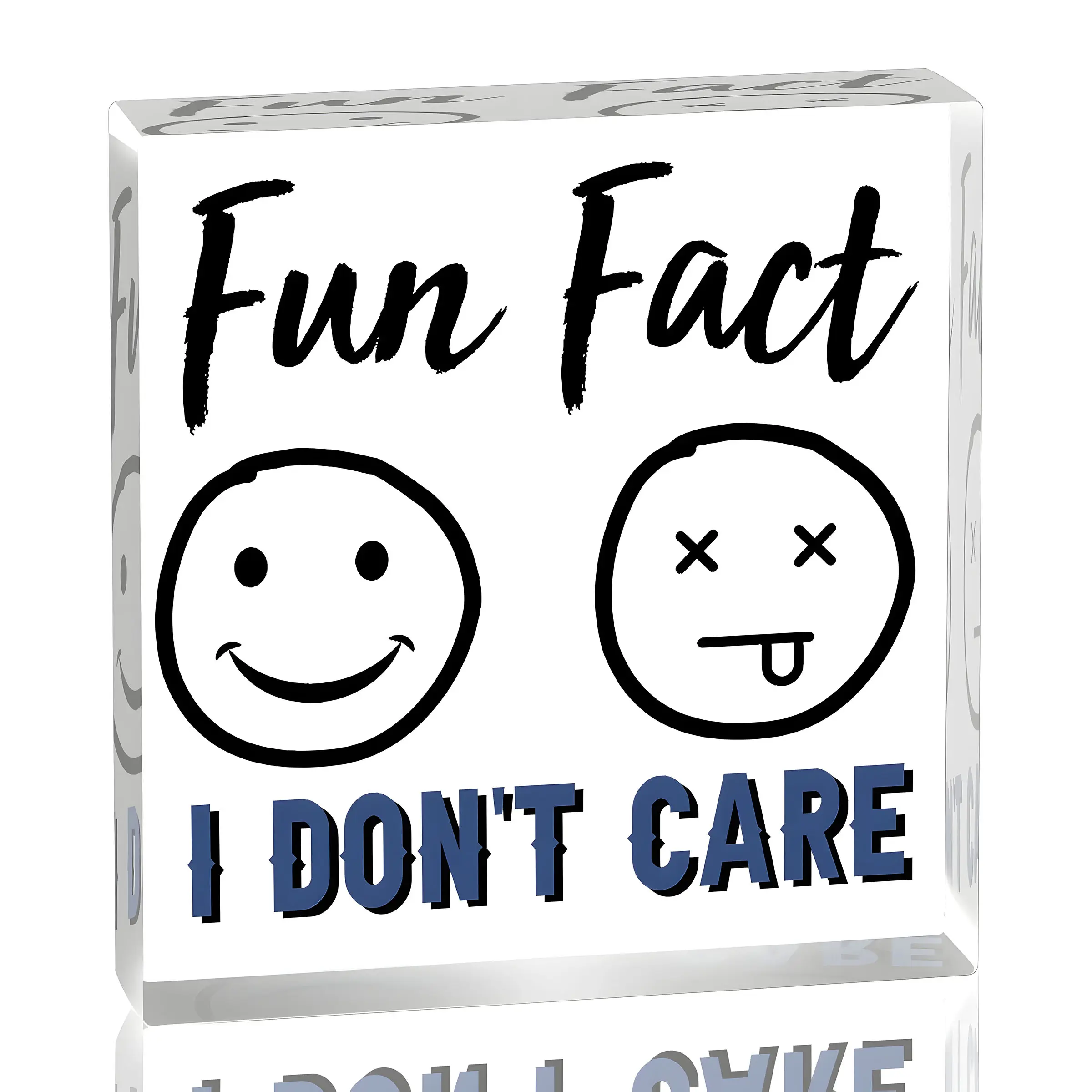 Funny Office Desk Accessories, Acrylic Nameplate Decor, Best Gift for Coworkers, Boss, Men, Women, Office Partition Decoration