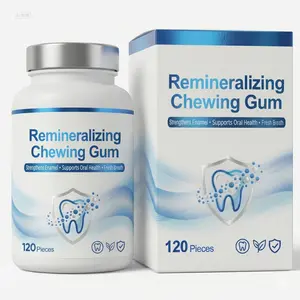 Sugar‑Free Remineralizing Chewing Gum – Strengthens Enamel & Supports Oral Health – Essential Minerals for Stronger Teeth – Fresh Breath After Meals – Proactive Enamel Care for Sensitive Teeth – 120 Pieces